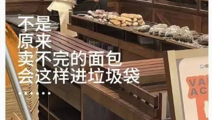 看着心疼！上海网红店将没卖掉的面包整框扔了？网友吵翻