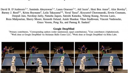 DeepMind机器人打乒乓球,正手、反手溜到飞起,全胜人类初学者