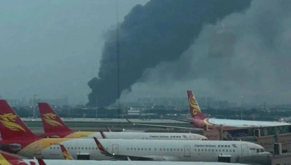 浓烟滚滚!网友问“白云机场附近发生什么事”?广州消防通报