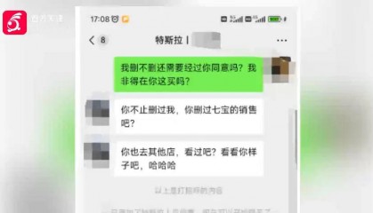 “怎么不把你妈微信删了?”不堪其扰删除微信,顾客被特斯拉销售追着骂