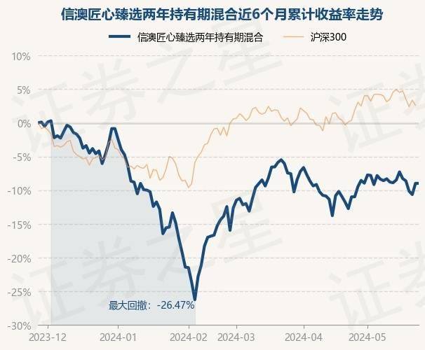 5月28日基金净值：信澳匠心臻选两年持有期混合最新净值0.8765