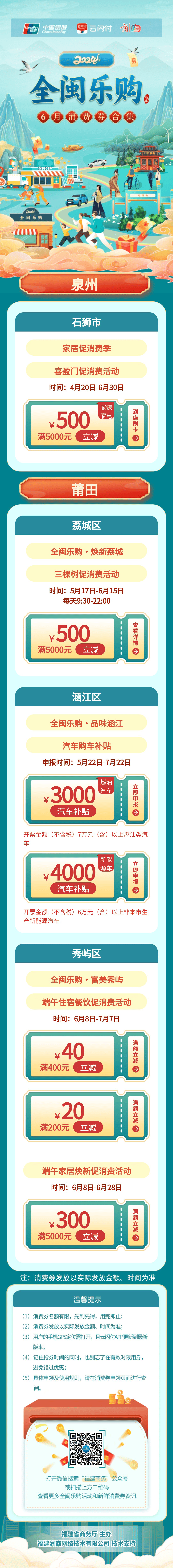 快收藏！6月消费券合集→