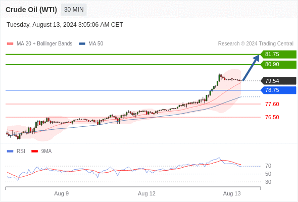 每日策略：08/13 外汇黄金原油行情分析